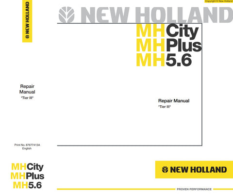 Unlock the full potential of your New Holland MH5.6, MHCITY, and MHPLUS (Tier III) machinery with the comprehensive Repair Manual 87677413A, available in a convenient PDF format. This essential guide provides detailed instructions, diagrams, and troubleshooting tips to ensure efficient maintenance and repairs, helping you keep your equipment running smoothly. With easy navigation and clear visuals, this manual is a must-have for both professionals and DIY enthusiasts looking to enhance their operational eff