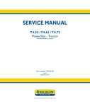 Unlock the full potential of your New Holland T4.55, T4.65, and T4.75 tractors with the comprehensive Service Manual (47772169) in PDF format. This essential guide provides detailed maintenance procedures, troubleshooting tips, and specifications to ensure your tractor operates at peak performance. With easy navigation and clear illustrations, you'll have the knowledge to tackle repairs and upkeep efficiently, saving you time and money. Invest in this invaluable resource today and keep your equipment runnin