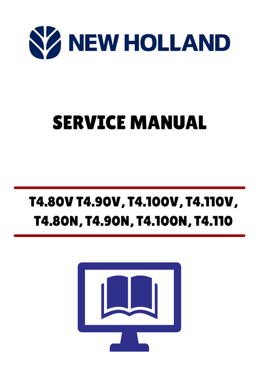 NEW HOLLAND T4.80V T4.90V (51526007) SERVICE MANUAL - PDF FILE