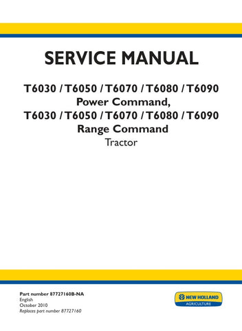 Unlock the full potential of your New Holland T6030, T6050, T6070, T6080, and T6090 tractors with the comprehensive Service Manual (87727160B-NA) in PDF format. This essential guide provides detailed insights into Power Command and Range Command systems, ensuring you have the knowledge to perform maintenance and repairs with confidence. With easy navigation and clear illustrations, this manual is designed to help you keep your equipment running smoothly and efficiently, ultimately saving you time and money.