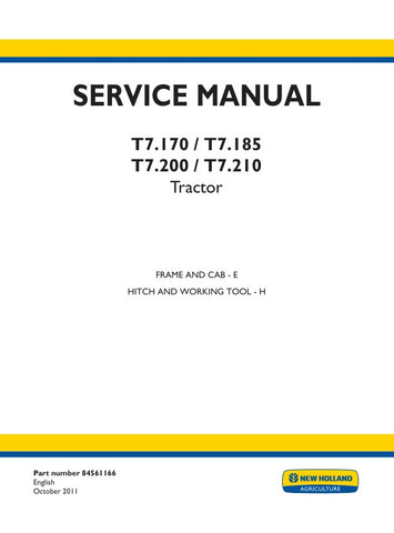 Unlock the full potential of your New Holland T7 series tractors with the comprehensive Service Manual (84561166) available in a convenient PDF format. This essential guide covers models T7.170, T7.185, T7.200, and T7.210, providing detailed instructions for maintenance, troubleshooting, and repairs. With clear diagrams and step-by-step procedures, you can ensure optimal performance and longevity of your equipment, saving time and money on costly repairs. Equip yourself with the knowledge to keep your tract