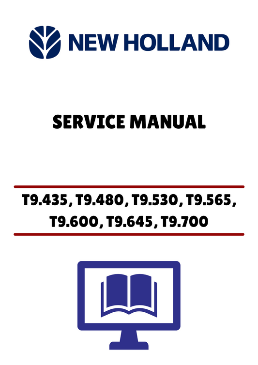 NEW HOLLAND T9.435, T9.480 (47687984) SERVICE MANUAL - PDF FILE