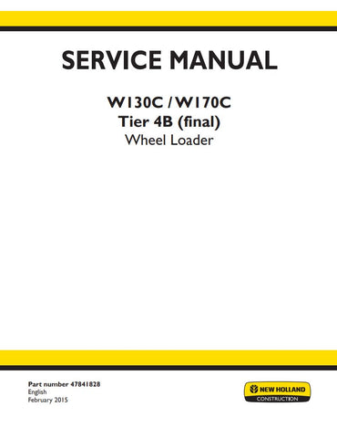 Enhance your maintenance capabilities with the NEW HOLLAND W130C, W170C Wheel Loader Service Manual (Part No. 47841828). This comprehensive PDF file is designed to provide you with detailed insights into the operation, troubleshooting, and repair of your wheel loader, ensuring optimal performance and longevity. With easy navigation and clear illustrations, this manual is an essential resource for both seasoned professionals and DIY enthusiasts, empowering you to tackle any service task with confidence. Don'
