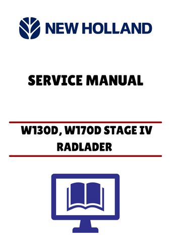 Unlock the full potential of your New Holland W130D and W170D Stage IV wheel loaders with our comprehensive service manual. This PDF file is designed to provide you with detailed insights and step-by-step instructions for maintenance and repairs, ensuring your machinery operates at peak performance.