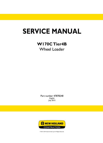 Unlock the full potential of your New Holland W170C Tier 4B with the comprehensive service manual (part number 47878248) available in PDF format. This essential guide covers everything from routine maintenance to advanced troubleshooting, ensuring your equipment operates at peak performance. With detailed diagrams and step-by-step instructions, you'll save time and reduce downtime, making it an invaluable resource for both professionals and DIY enthusiasts. Invest in your machinery's longevity and efficienc
