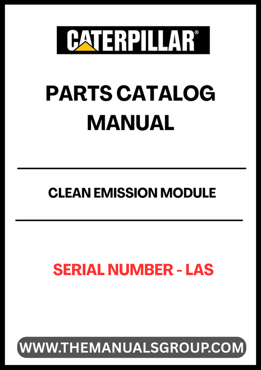 CAT  CLEAN EMISSION MODULE PARTS CATALOG MANUAL S/N - LAS