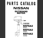 Discover the ultimate resource for maintaining your Nissan 2002 NSF6A2, NSF5A2, and NSF4A2 4-stroke outboard motors with our comprehensive Parts Catalog Manual. This PDF file is meticulously designed to provide you with detailed diagrams, part numbers, and specifications, ensuring you have everything you need at your fingertips for efficient repairs and maintenance.