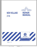 New Holland 216 Unitized Rake Service Repair Manual 87049456 - Manual labs