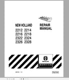 New Holland 2212, 2214, 2216, 2218, 2322, 2324, 2326 ,2328 Tractor Service Repair Manual 86637553 - Manual labs