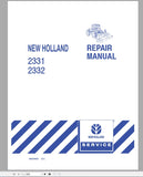 New Holland 2331, 2332 Service Repair Manual 86643834 - Manual labs