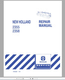 New Holland 2355, 2358 Disc Auger Header Service Repair Manual 87032364 - Manual labs