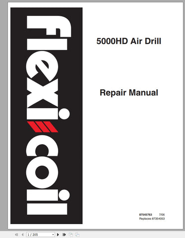 New Holland 5000HD Air Drill Service Repair Manual 87545763 - Manual labs