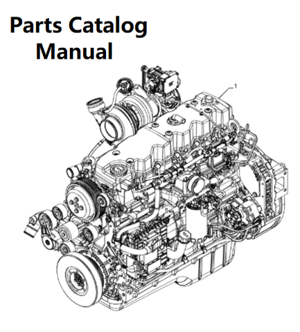 Parts Catalog Manual - New Holland B004 Engine F4HFE613A 5801862189-47587179 TIER 4B - PDF Book (Delivery)