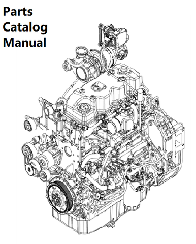 Parts Catalog Manual - New Holland B005 Engine F4HFE4135 PN/5802509342-125KW - PDF Book (Delivery)