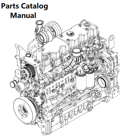 Parts Catalog Manual - New Holland B006 Engine F4DFE613J 5801746042-47546426-TIER 4B - PDF Book (Delivery)