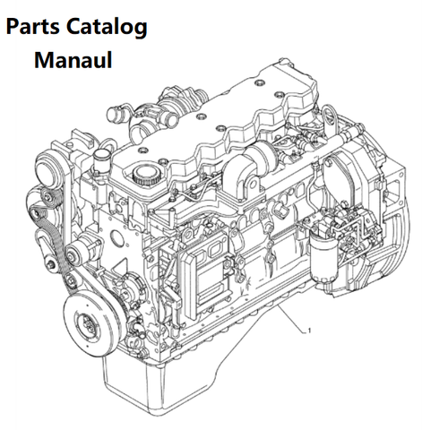 Parts Catalog Manual - New Holland B006 Engine F4DFE613k 5801746043-47546433-TIER 4B - PDF Book (Delivery)