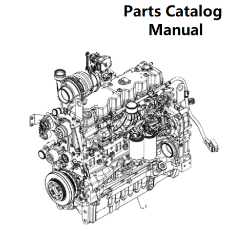 Parts Catalog Manual - New Holland B007 Engine F4DFE6132 5801875761-47704745 T6.180/MAXXUM 150/PROFI 6145 145Hp 6Cyl Tier4B - PDF Book (Delivery)