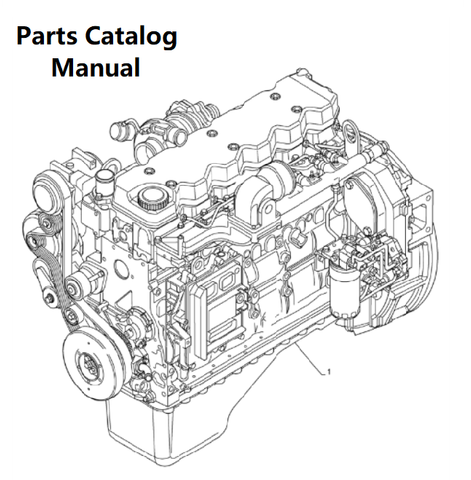 Parts Catalog Manual - New Holland B007 Engine F4DFE613k PN/5801746053-151KW -PDF Book (Delivery)