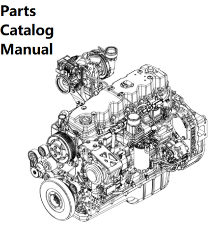 Parts Catalog Manual - New Holland B008 Engine F4HFE613C PN/5801988991-205KW - PDF Book (Delivery)
