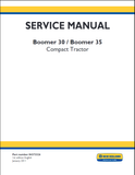 New Holland Boomer™ 30, Boomer™ 35 Tractor Service Repair Manual 84373326 - PDF File Download