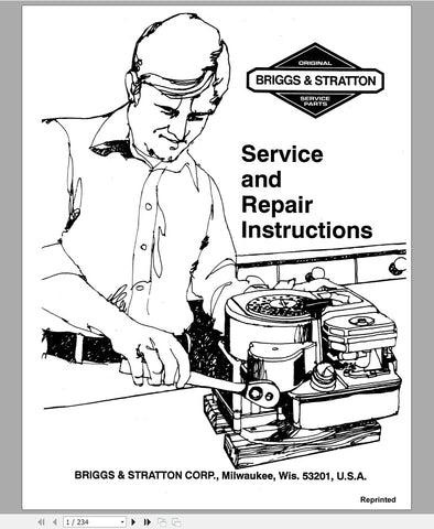 New Holland Briggs, Stratton Service Repair Manual 40546000 - Manual labs