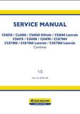 New Holland CL6050, CL6060, CS6060, CS6070, CS6080, CS6090, CSX7060 Combine Service Repair Manual 87541663A1