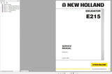 New Holland Crawler Excavator E215 Service Repair Manual 87360601NAR0 - Manual labs
