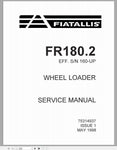New Holland Fiat Allis Wheel Loader FR180-2 Service Repair Manual 75314937 - Manual labs