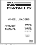 New Holland Fiat Allis Wheel Loader FW60, FW80 Service Repair Manual 76589732 - Manual labs