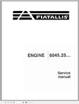 New Holland Fiatallis Engine FR90 Service Repair Manual 73154336 - Manual labs