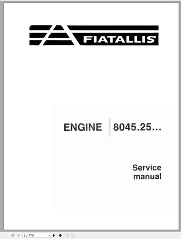 New Holland Fiatallis Engine FR90 Service Repair Manual 73154336 - Manual labs