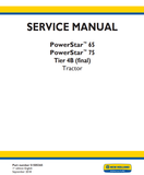 New Holland PowerStar™ 65, PowerStar™ 75 Tractor Service Repair Manual 51505365 - PDF File Download