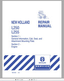 New Holland Skid Loader L250, L255 Service Repair Manual 86610462 - Manual labs