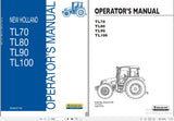 New Holland TL70, TL80, TL90, TL100 Tractor Operator’s Manual 6036457100 - Manual labs