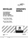 New Holland Tractor 914A Mid-Mount Operator’s Manual 86563076 - Manual labs