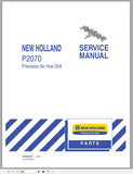 New Holland Tractor P2070 Air Hoe Drill Service Repair Manual 87492450 - Manual labs