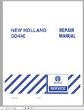 New Holland Tractor SD 440 Air Drill Service Repair Manual 87012624 - Manual labs