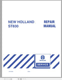 New Holland Tractor ST830 Service Repair Manual 87012593 - Manual labs