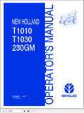 New Holland Tractor T1010, T1030 230GM Operator’s Manual 87722409 - Manual labs