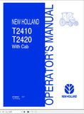New Holland Tractor T2410, T2420 Cab Operator’s Manual 87546653 - Manual labs