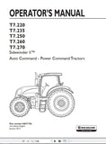 New Holland Tractor T7.220, T7.235, T7.250, T7.260, T7.270 Operator’s Manual 84571736 - Manual labs