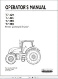 New Holland Tractor T7.22, T7.235, T7.250, T7.260 Power Command Operator’s Manual 84571681 - Manual labs