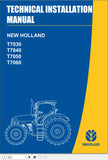 New Holland Tractor T7030, T7040, T7050, T7060 Technical Installation Manual 87668391 - Manual labs