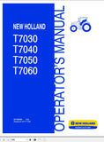 New Holland Tractor T7030, T7040, T7050, T7060 Operator’s Manual 87732584 - Manual labs
