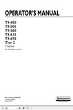 New Holland Tractor T9.450, T9.505, T9.560, T9.615, T9.670 Tier 2 Operator’s Manual 84562251 - Manual labs