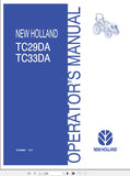 New Holland Tractor TC29DA, TC33DA Operator’s Manual 87308863 - Manual labs