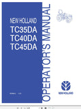 New Holland Tractor TC35DA, TC40DA, TC45DA Operator’s Manual 87300515 - Manual labs