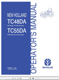 New Holland Tractor TC48DA, TC55DA, 87544704 Operator’s Manual 87544704 - Manual labs