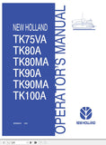 New Holland Tractor TK100A, TK75VA, TK80A, TK80MA, TK90A, TK90MA Operator’s Manual 87545315 - Manual labs