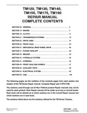 New Holland Tractor TM120, TM190 Service Repair Manual 87611250 - Manual labs